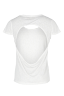חולצת בייסיק- גב חשוף- לבנה