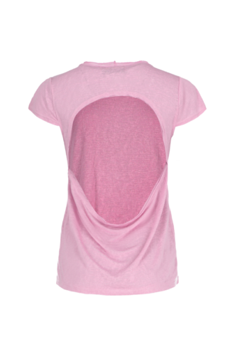 Basic shirt - bare back - pink