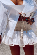 Crochet skirt - white