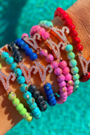 Stone bead bracelet
