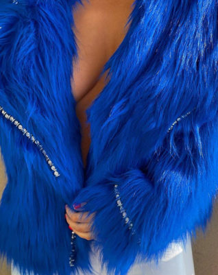 Louis coat - royal blue