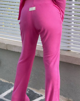 Rib shorts - pink