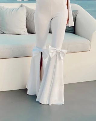 קליאו- סט לבן- מכנס סנטרופז