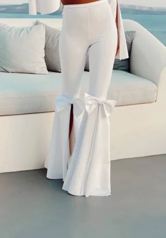 קליאו- סט לבן- מכנס סנטרופז